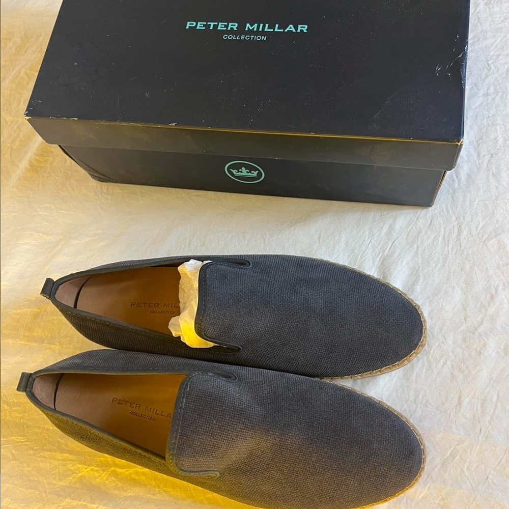 Peter Millar Black Slip-On Shoes